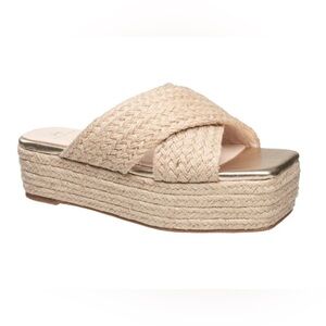 HALSTON Network Espadrille Sandal - natural - size 8.5